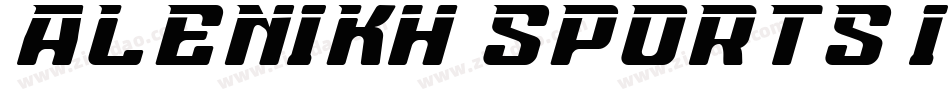 Alenikh Sports Italic字体转换